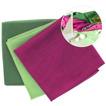 Jahreszeitentuch Seide 55x55 cm – Sommer 3er Set
