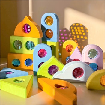 Bunte Märchenfenster 12 Teile pastell