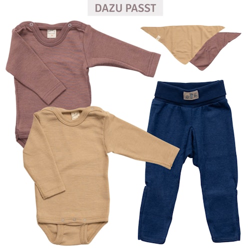 Bündchenhose Wolle Seide Beinumschlag