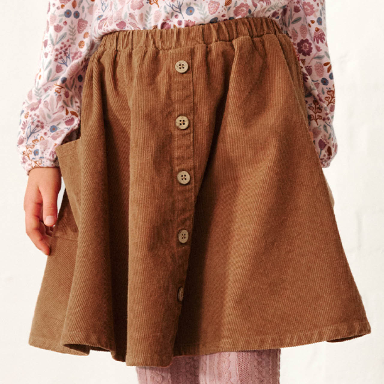 Cordrock mit Kordelzug