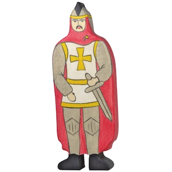 Ritter aus Holz rot