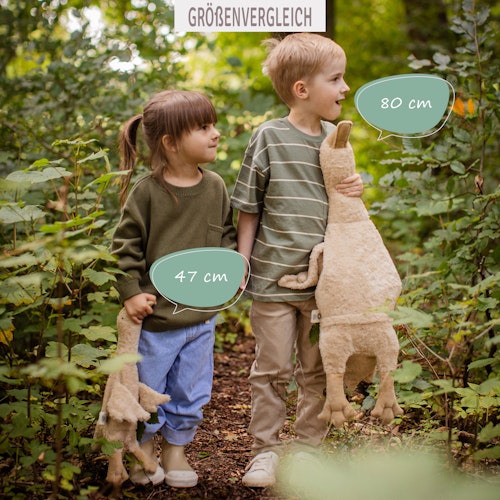 Gans klein Traubenkern Kuscheltier Wärmekissen leinen