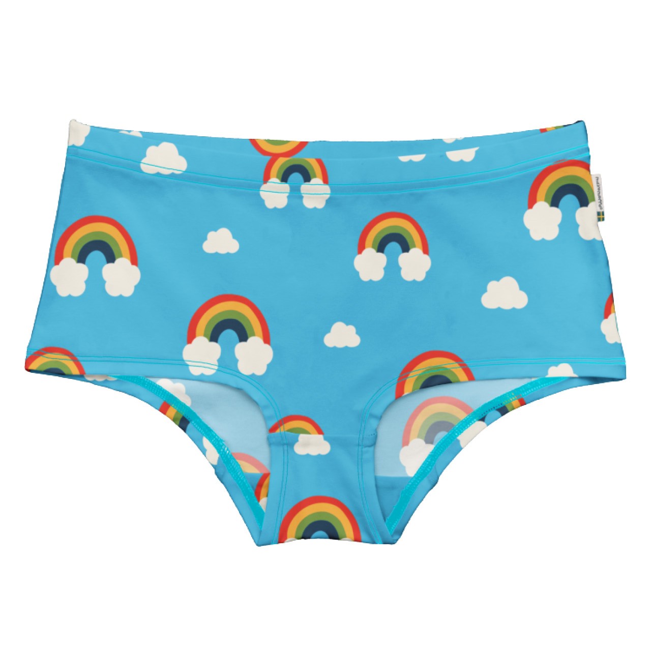 Damen Slip Regenbogen blau