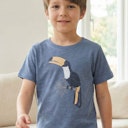 Vorschaubild Leichtes T-Shirt Tukan dunkelblau