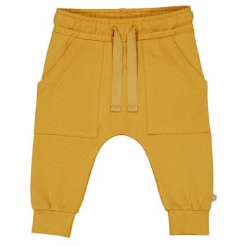 Weiche Babyhose große Taschen rauchiges dunkelblau
