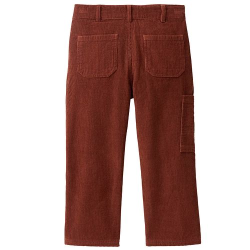 Gefütterte Cord Hose mahagoni 122