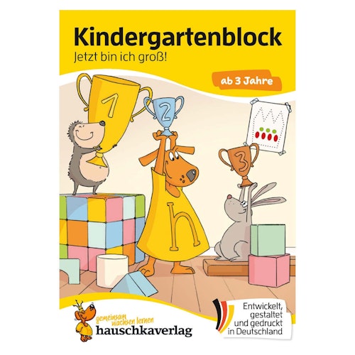 Kindergartenblock „Jetzt bin ich groß“ ab 3 Jahre