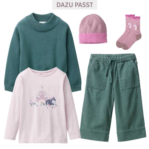 Lockereres Langarmshirt Herbstblüten
