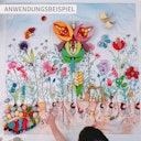 Vorschaubild Spieltuch Bio-Baumwolle Blumen 100 x 100 cm