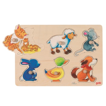 Hintergrund-Bildpuzzle "Tierbabys" - 6 tlg