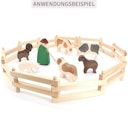 Vorschaubild Tiergehege Holz Zaun zusammenklappbar 200 cm