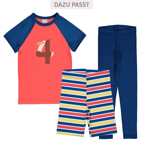 Raglanshirt kurzarm 1 Jahr Pinguin