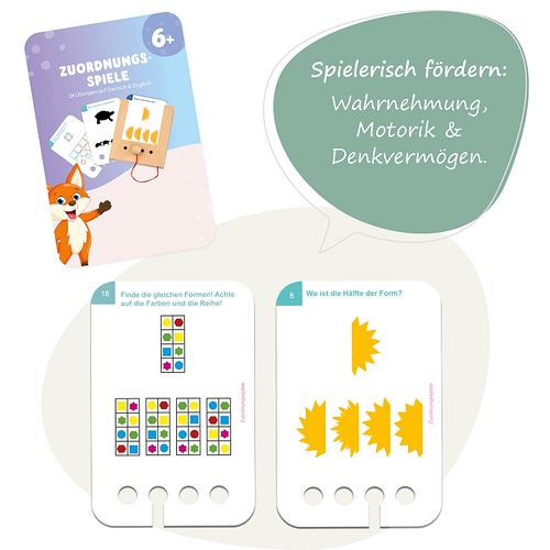 Zuordnungsspiele 6 J. Kartensatz (ohne Lochkasten)