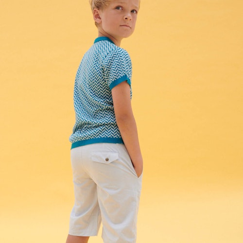 Kurzarm Poloshirt Frottee Wal-Details