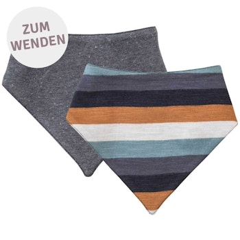 Wende Dreiecktuch Ringel zimtbraun
