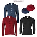 Vorschaubild Damen Wolle Seide Langarmshirt