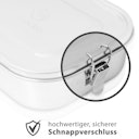 Vorschaubild Edelstahl Brotdose auslaufsicher & flexibel teilbar - 1400ml