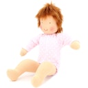 Vorschaubild Babypuppe Struwwelchen (brünett mit rosa Puppenkleidung)