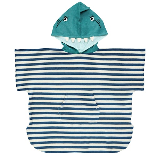 Bade Poncho mit Kapuze - Streifen