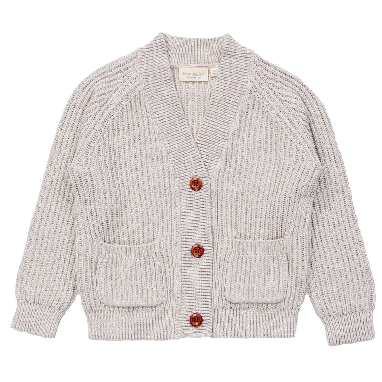 Strickjacke Sense Organics Strick langarm Bio-Baumwolle