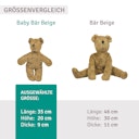 Vorschaubild Kuscheltier Baby Bär beige 20 cm