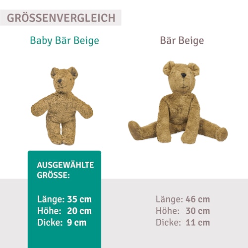 Kuscheltier Baby Bär beige 20 cm