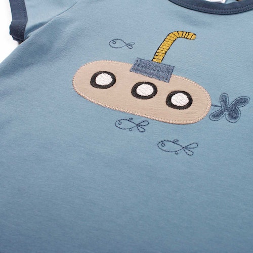 Kurzarm T-Shirt Tiergesicht