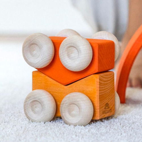 Stapelauto orange 2 Teile