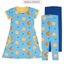 Vorschaubild Kurzarm Kleid mit Alloverprint 