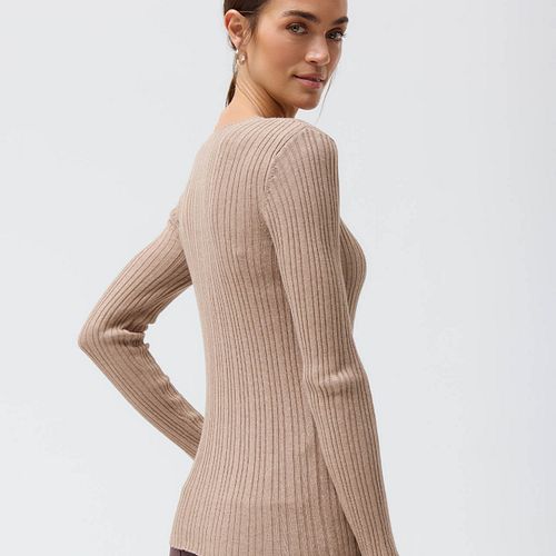 Pullover People Wear Organic Strick langarm Uni