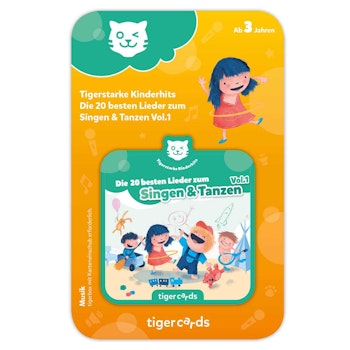 Die 20 besten Lieder zum Singen & Tanzen als Tigercard