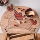 Vorschaubild Kinder Tischset aus Kork,  Einhorn Ida (46 x 37,5 cm)