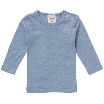 Wolle Seide Langarmshirt rosa