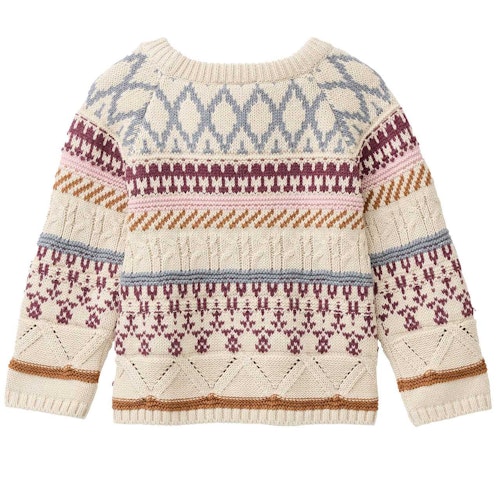 Gemusterter Strickpullover