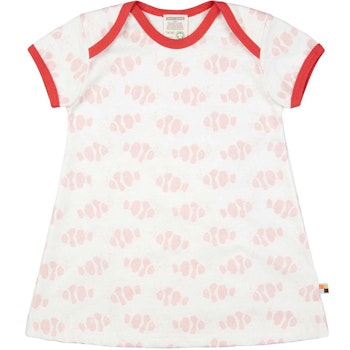 sommerliches Kleid Fische rosa
