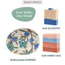 Vorschaubild Seifenschale SUMMER blau oval aus Keramik