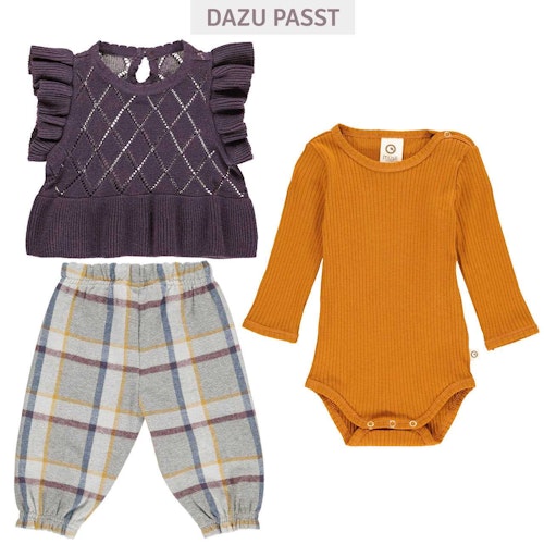 Herbstliche Twill Pumphose kariert