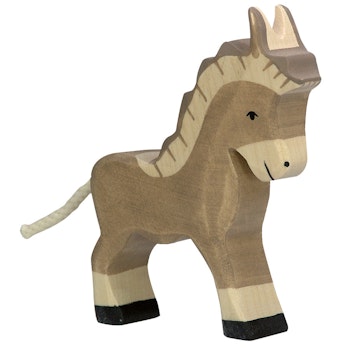 Holzfigur kleiner Esel