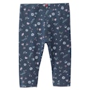 Vorschaubild Edle Rippe Leggings Blümchen