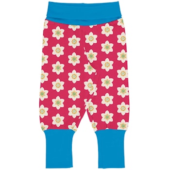 Mitwachsende Freizeithose Bündchen Anemonen