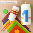 Vorschaubild Wachsfolie für Kerzen, 12 Farben