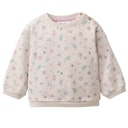 Vorschaubild Weiches Baby Sweatshirt große Blumen