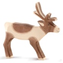 Vorschaubild Rentier Holzfigur 15 cm