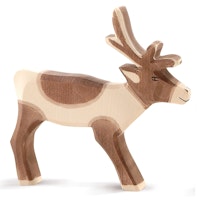 Rentier Holzfigur 15 cm