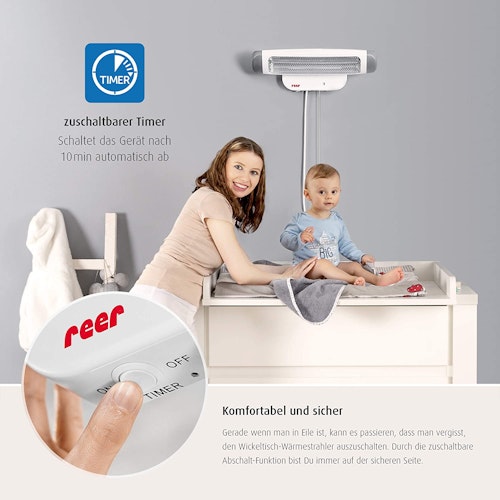 2in1 Wickeltisch - Heizstrahler - Stand- od. Wandmontage