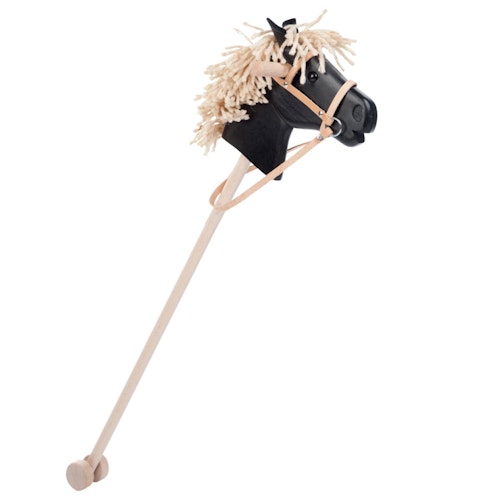 Steckenpferd Holz Rappe