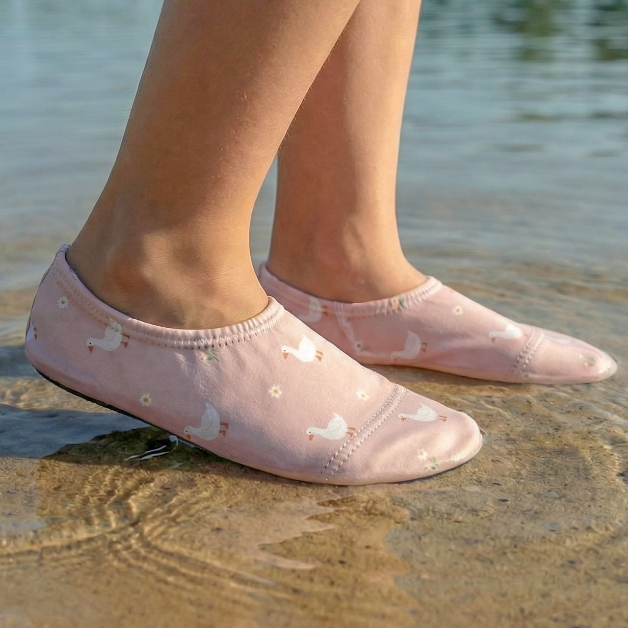 Badeschuhe Slipstop Kunstfaser Motiv
