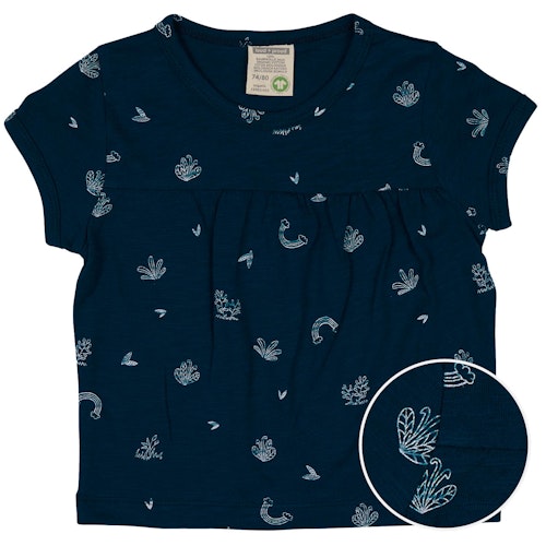 Leichtes Slub Jersey Shirt kurzarm