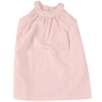 Sommerkleid Musselin rosa ohne Arm