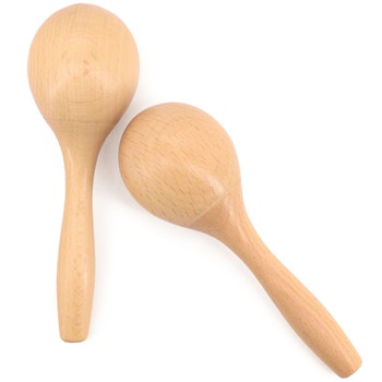 Maracas Paar aus Holz 14 cm ab 3 Jahre